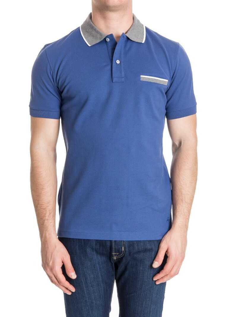 Tricou Fay Cotton Polo Light Blue
