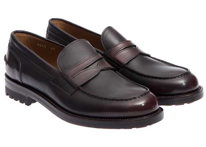 Doucal's Leather Loafers Brown