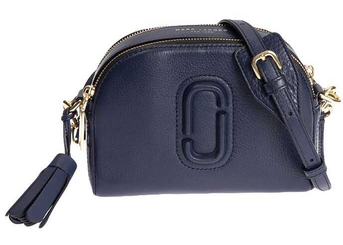 Geanta femei Marc Jacobs Shutter Small Leather Camera Bag Blue