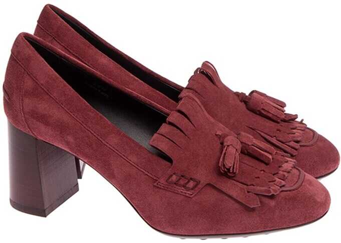 Pantof TOD'S Suede Pumps Red