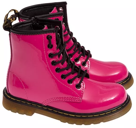 Gheata Dr. Martens Delaney Ankle Boots Fuchsia