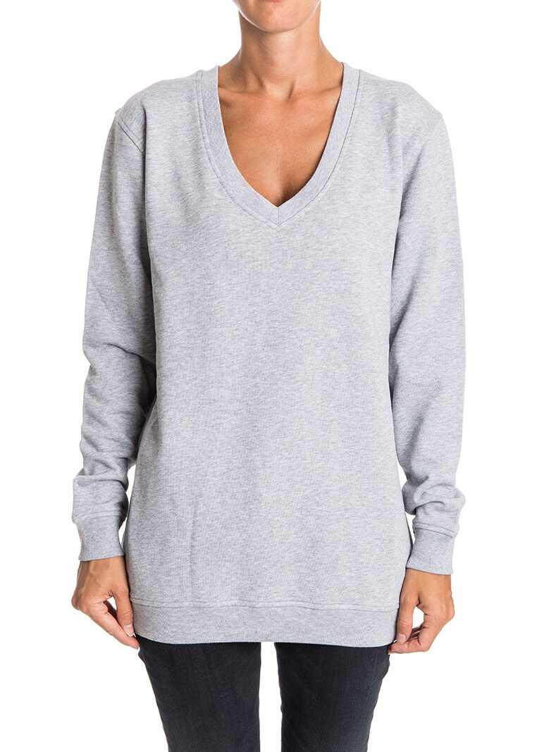 Bluza MCQ Alexander McQueen V-Neck Sweater Gray
