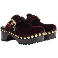 Saboti Velvet Clogs Femei