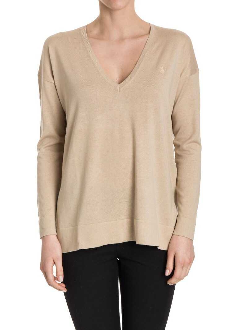 Pulover Ralph Lauren Silk And Cotton Sweater Beige