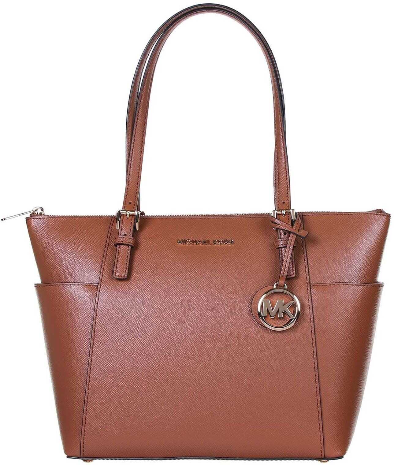 Geanta femei Michael Kors Jet Set Item Bag Brown