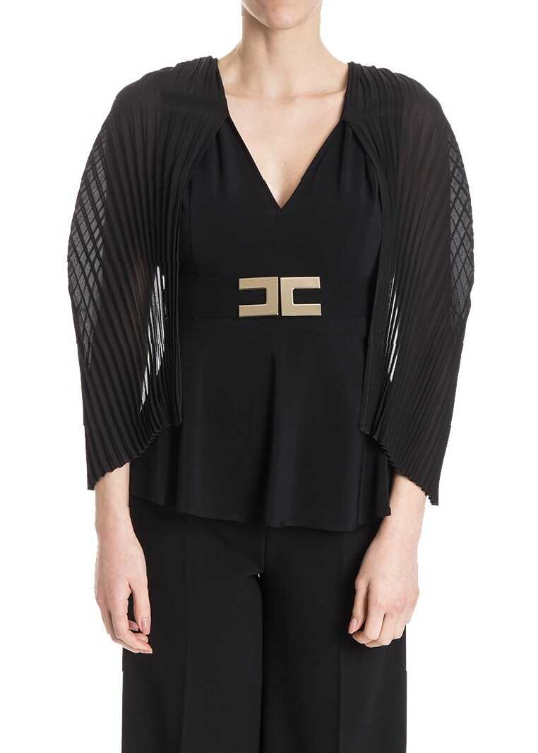 Bluza Elisabetta Franchi Viscose Top Black