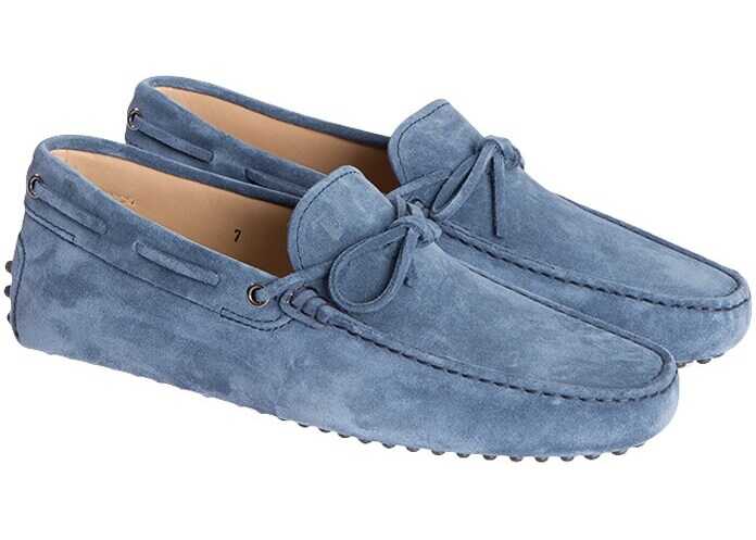 TOD'S Leather Moccasins Blue