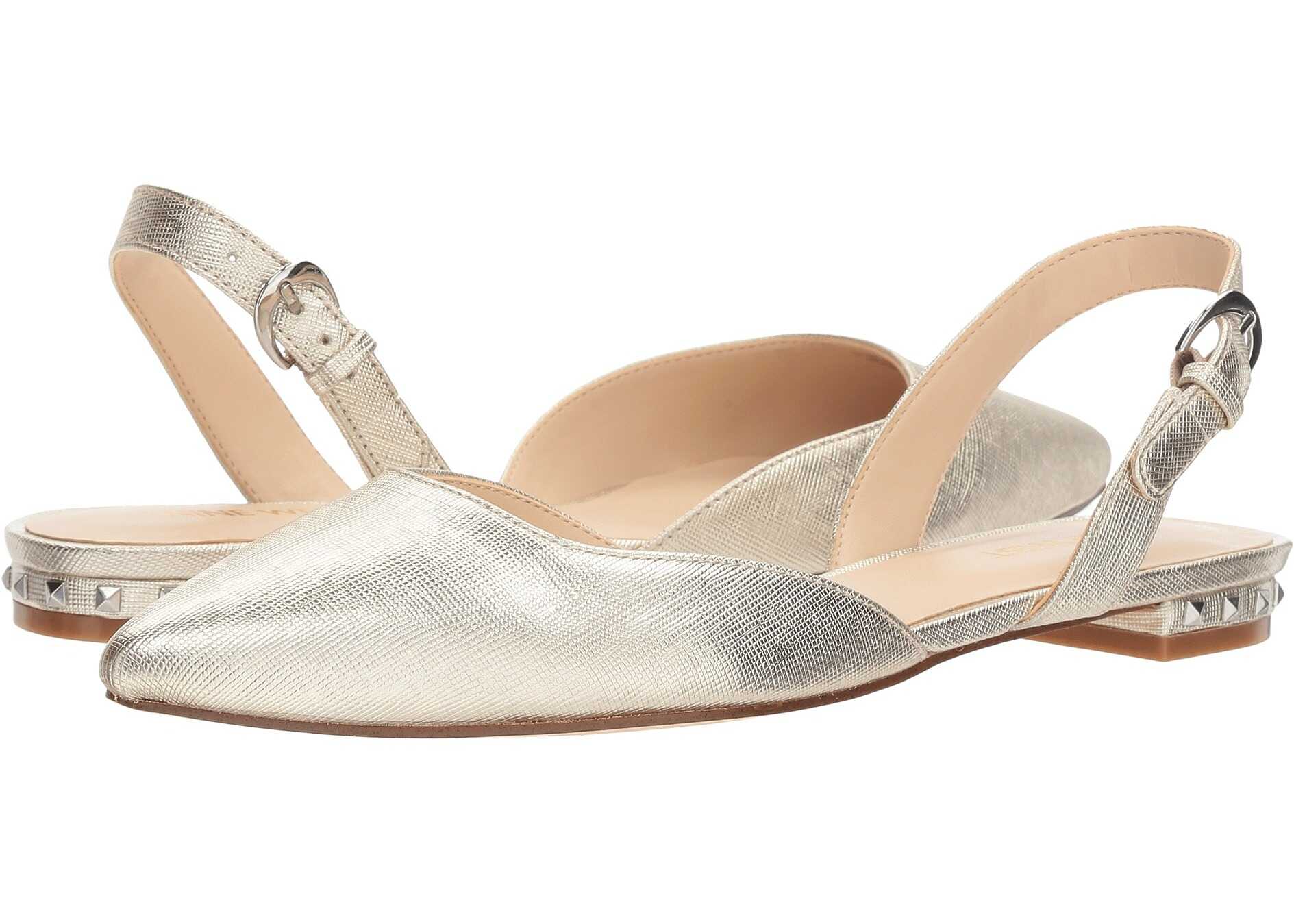 Balerin Nine West Althoff Light Gold Synthetic