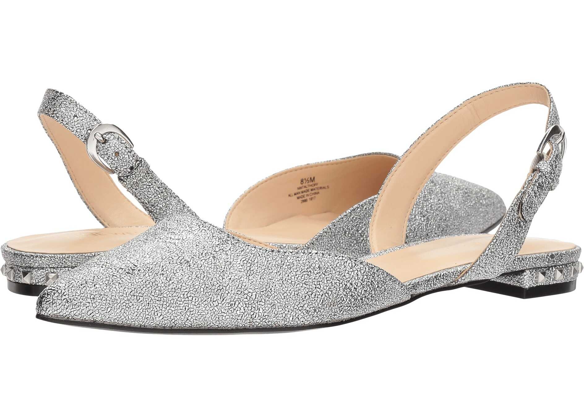 Balerin Nine West Althoff Silver Synthetic