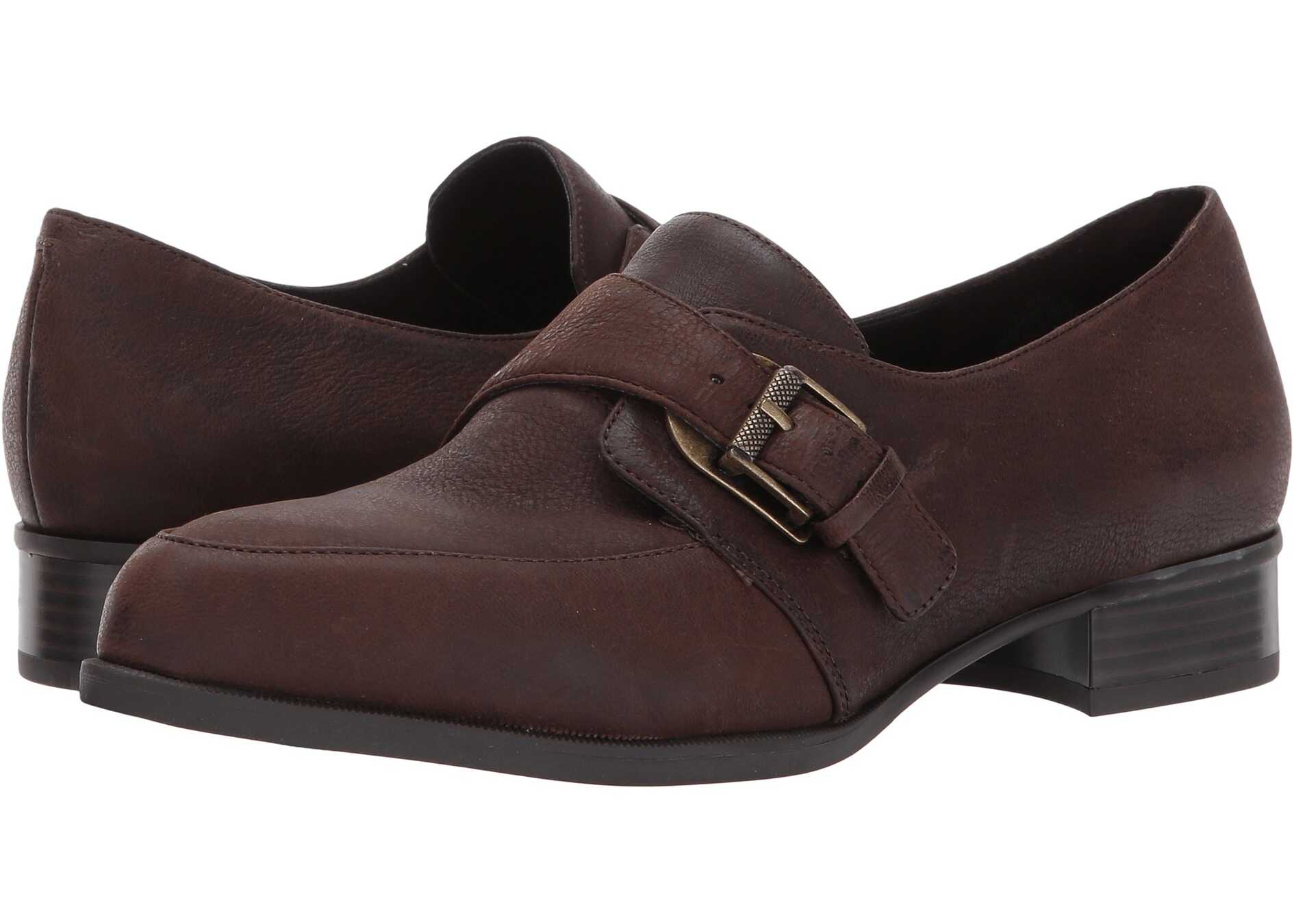 Mocasin Nine West Norella Dark Brown Leather
