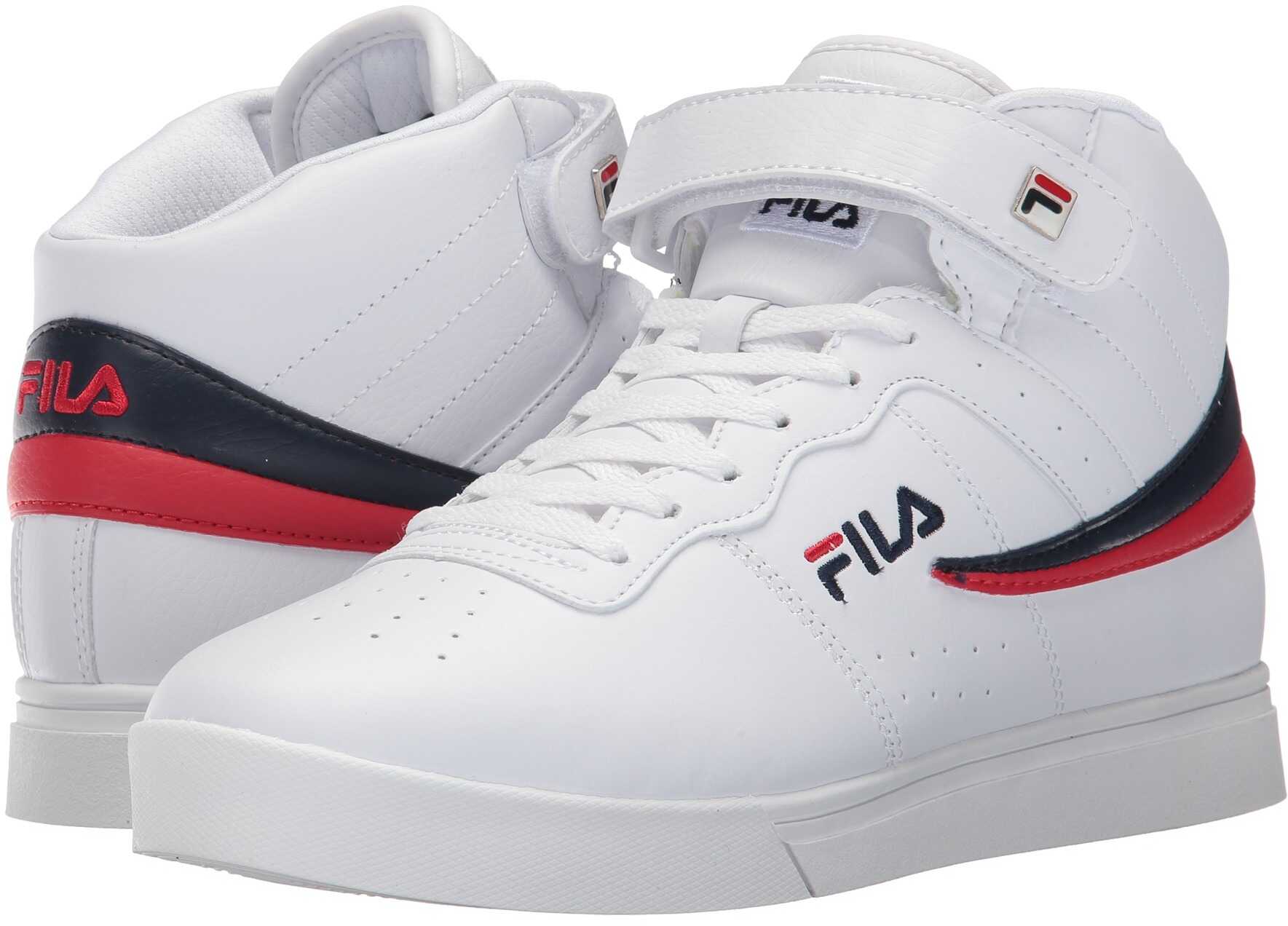 Fila Vulc 13 Mid Plus White/Fila Navy/Fila Red