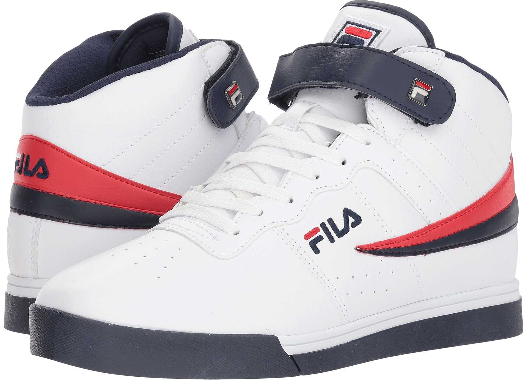 Fila Vulc 13 Mid Plus White/Fila Navy/Fila Red 1