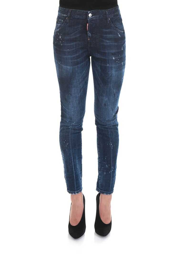 Blug DSQUARED2 Cotton Jeans Blue