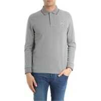 Tricouri Polo Long Sleeves Polo In Grey Barbati