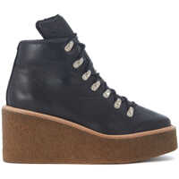 Ghete & Cizme Pedula Con Zeppa Jeffrey Campbell Viajar In Pelle Nera Femei
