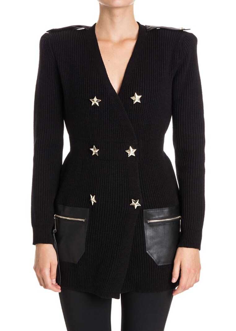 Pulover Elisabetta Franchi Cardigan Black