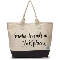 Genti de Mana All Day Quote Unisex Natural Tote Bag* Femei