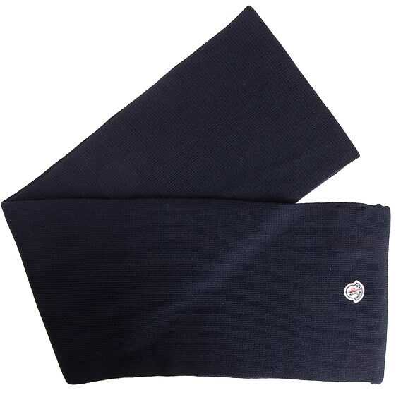 Esarfa Moncler Wool Scarf Blue