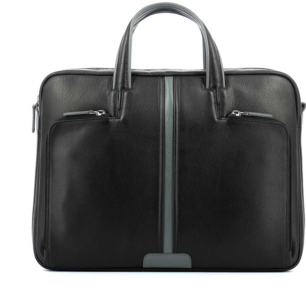 Geanta femei Piquadro 2F1C1E1D21 NERO GRIGIO