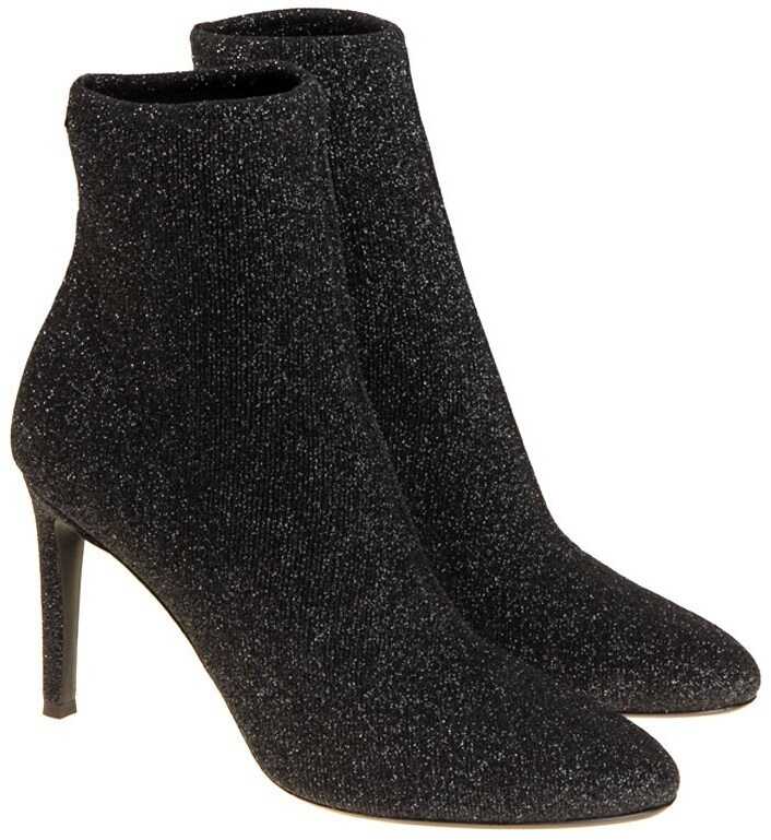 Gheata Giuseppe Zanotti Stretch Fabric Boots Black