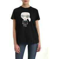 Tricouri Ikonik Karl T-Shirt Femei
