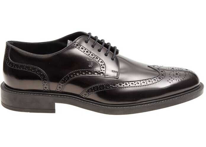TOD'S Derby Brogue Shoes Black