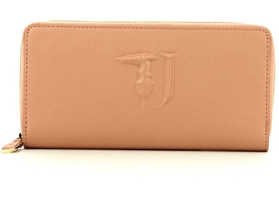 Portofel Trussardi CFACE4050C PINK/CUOIO