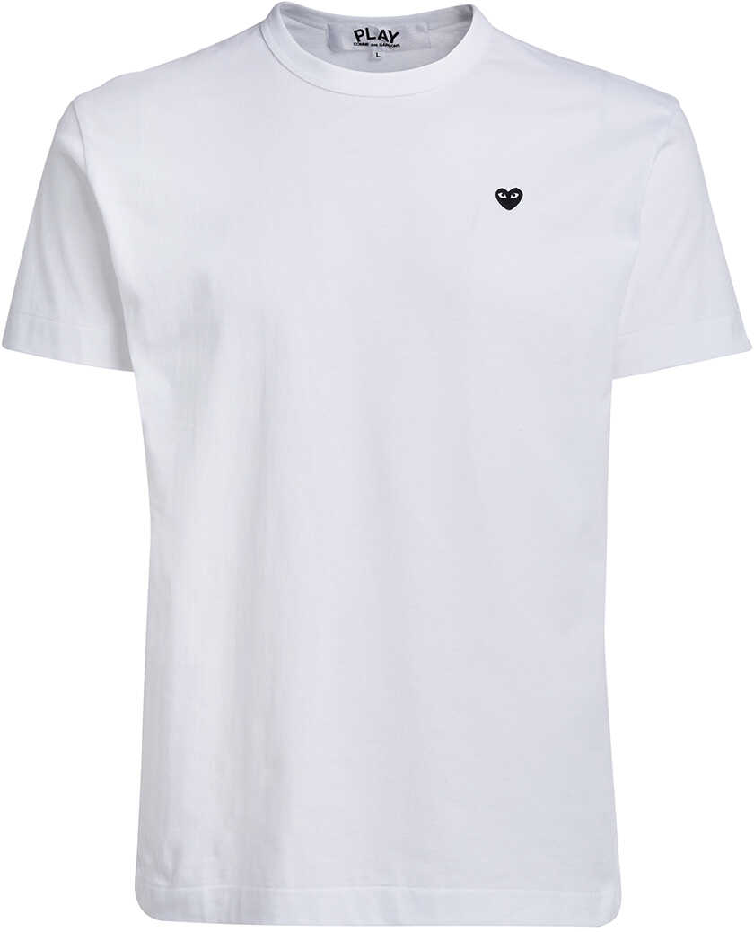 Comme des Garçons T-Shirt Comme Des Garçons Play Girocollo Bianco White
