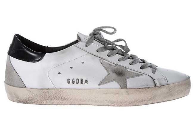 Golden Goose Superstar Sneakers In White And Black White
