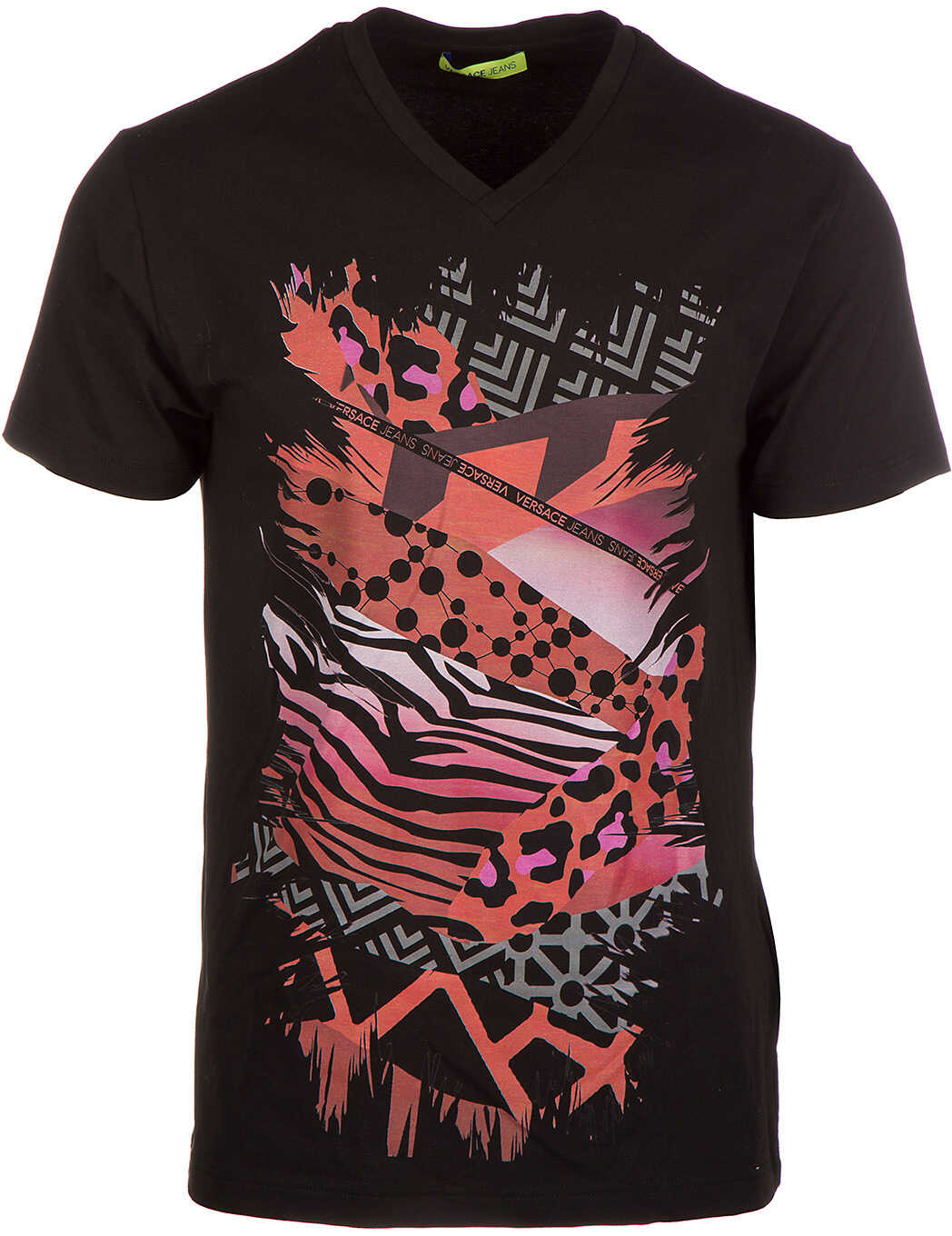 Tricou Versace Jeans Neck Neckline Black