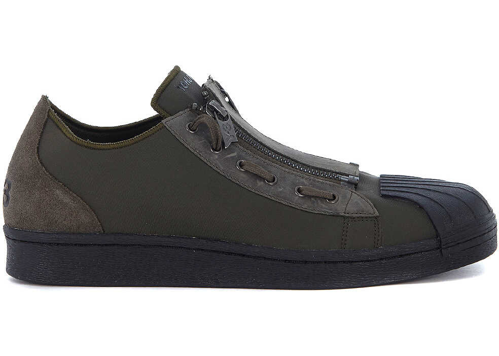 Tenis Y-3 Super Zip Hunter Green Neoprene Sneaker Black