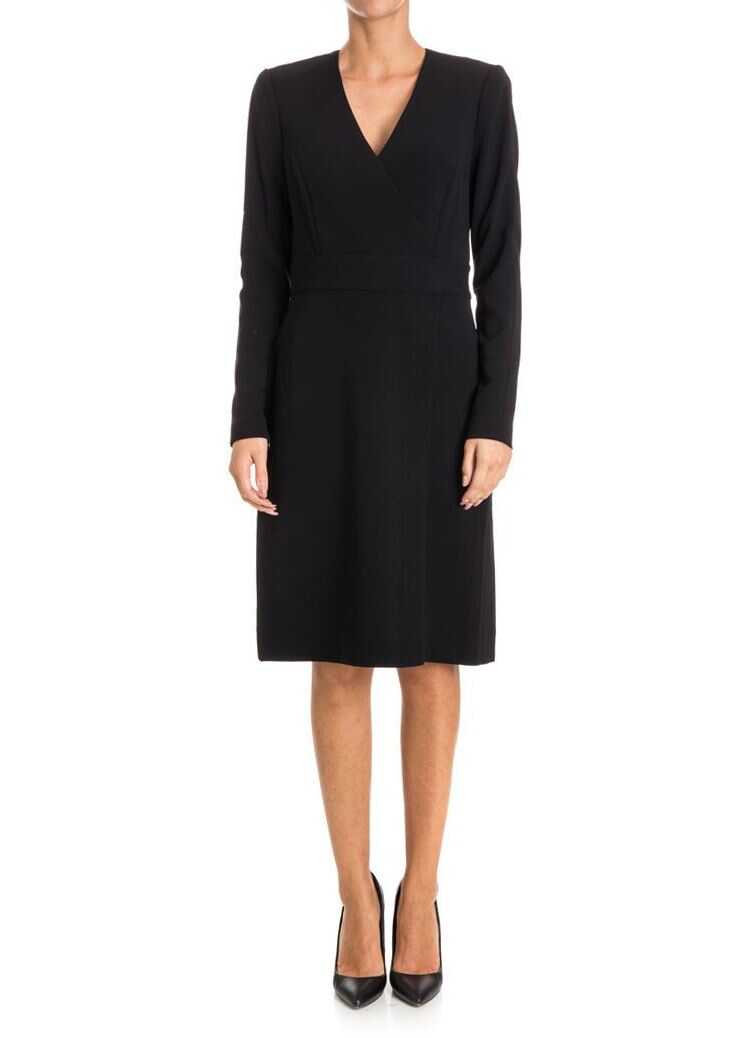 Rochie Diane von Furstenberg V-Neck Dress Black