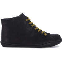 Ghete & Cizme Peu Black Leather Ankle Boots Barbati