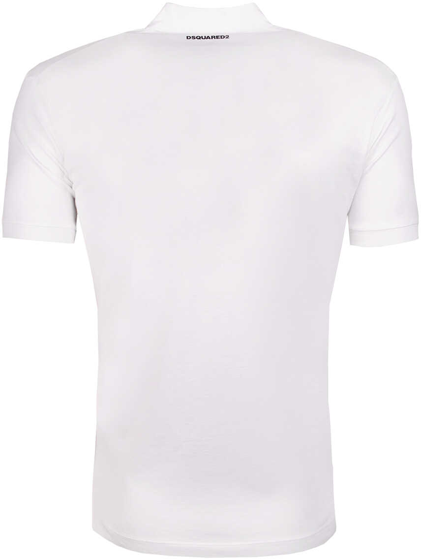 Tricou DSQUARED2 Koszulka Polo Biały
