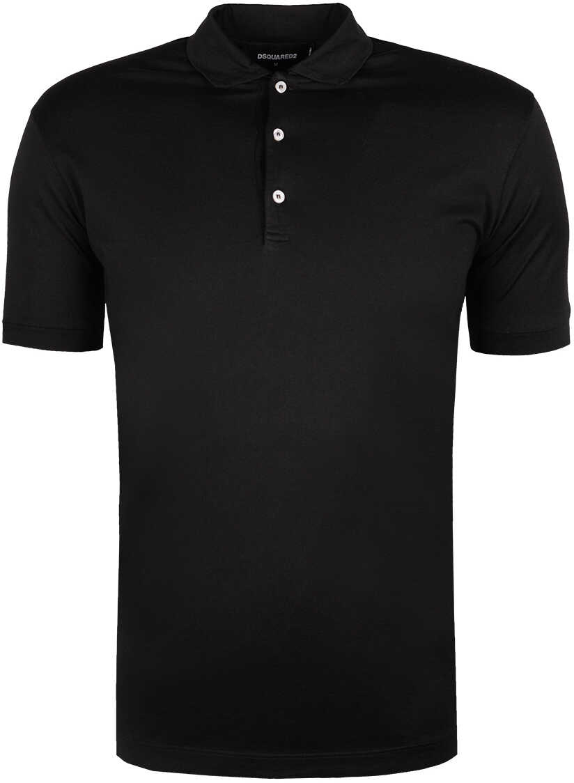 Tricou DSQUARED2 Koszulka Polo Czarny