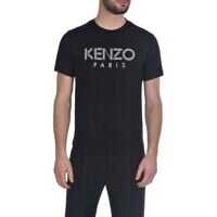 Tricouri T-Shirt In Black With Kenzo Paris Logo Print Barbati