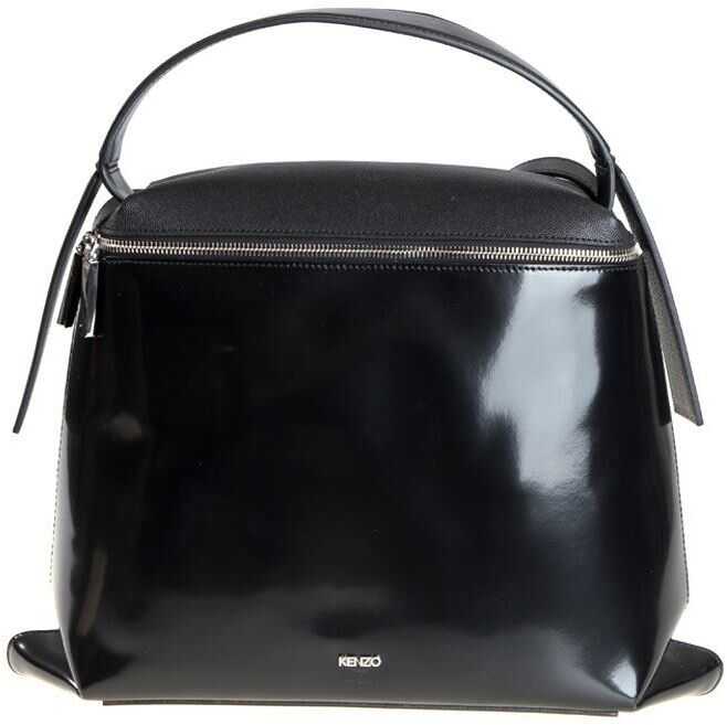 Geanta femei Kenzo Textured Leather Bag Black