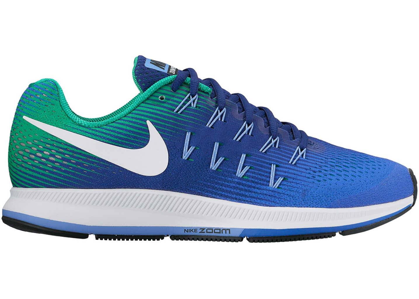 Nike Air Zoom Pegasus 33 Men's Blue Running Shoes* Medium Blue-White-Deep Night-Black