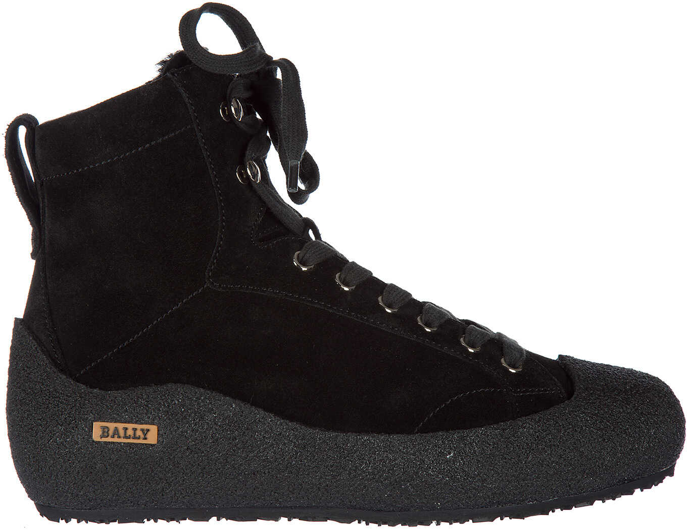 Gheata Bally Ellon Fur Black