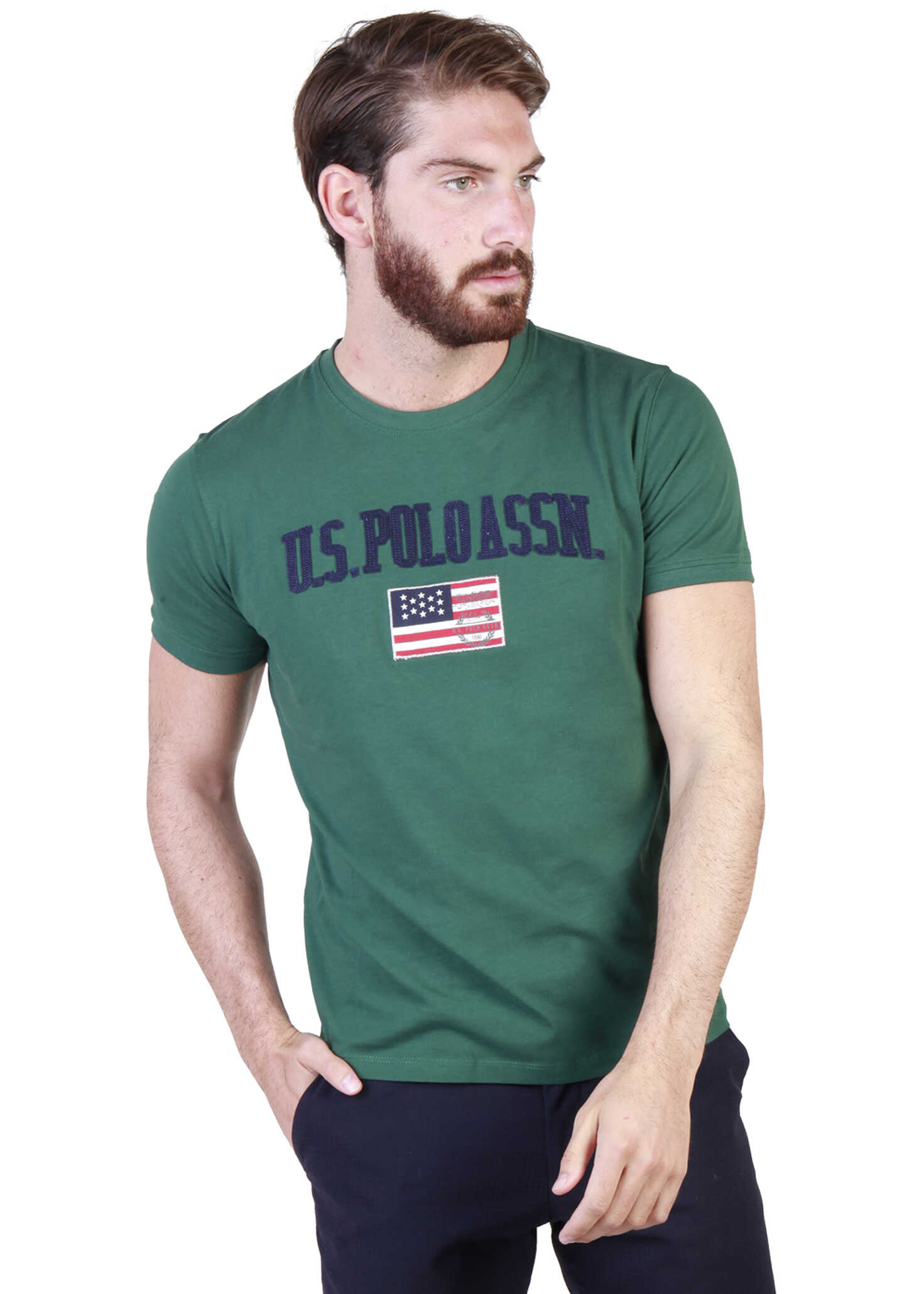 Tricou U.S. POLO ASSN. 43460_49351 Green