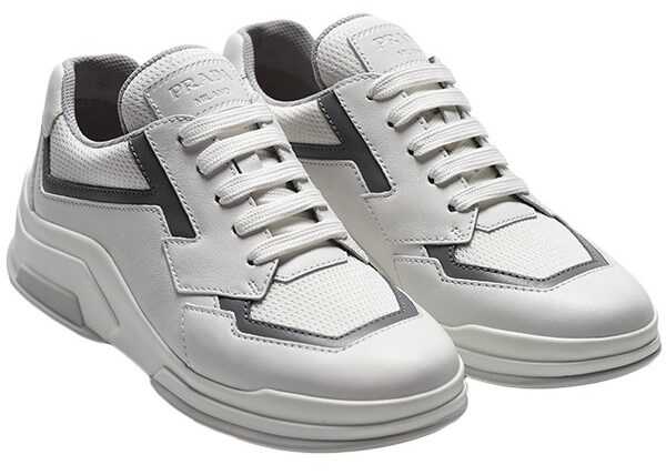 Tenis Prada Leather Sneakers White