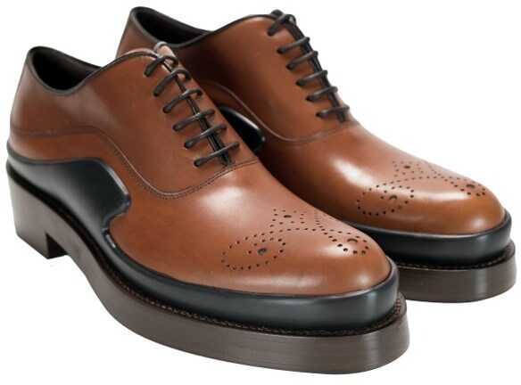 Pantof Prada Leather Shoes Brown
