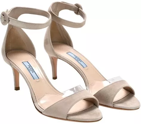 Prada Suede Sandals Beige