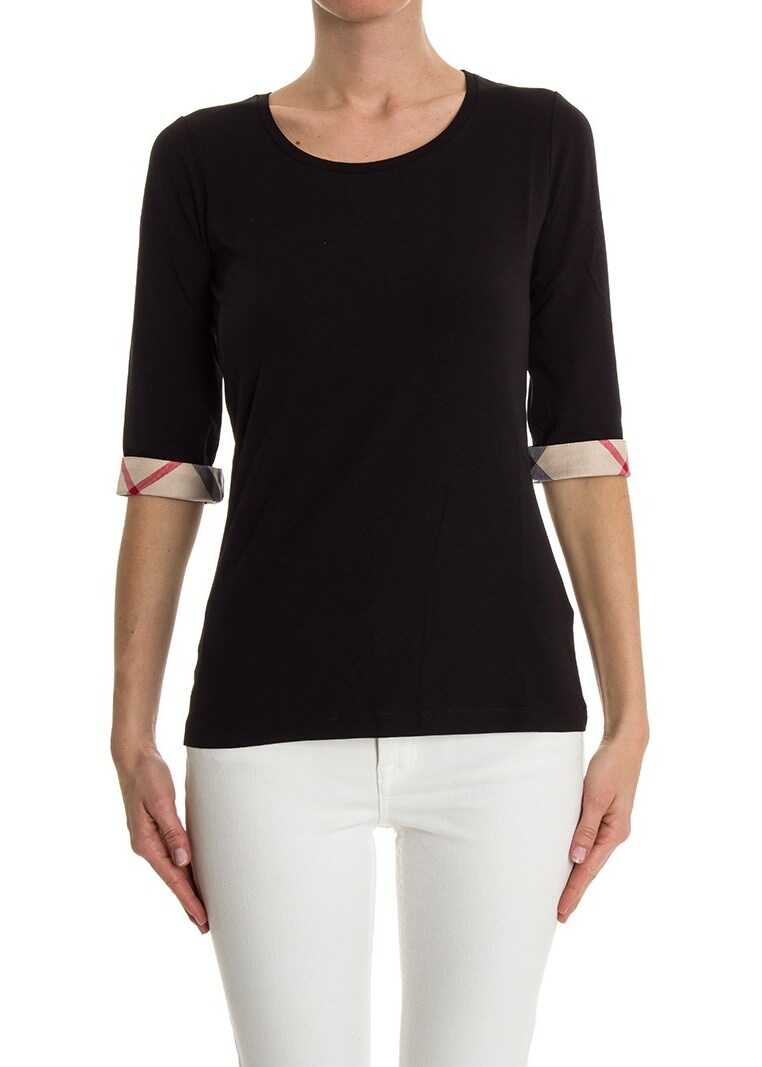 Tricou Burberry Cotton T-Shirt Black