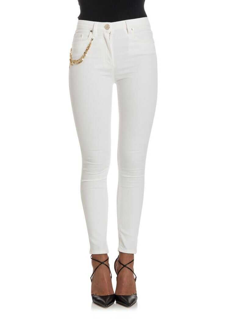 Blug Elisabetta Franchi Cotton Jeans White
