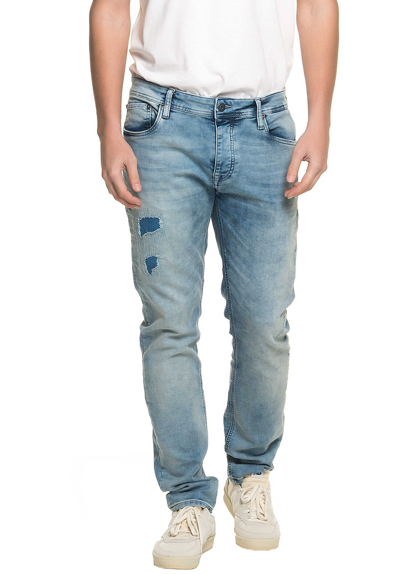 Blug JACK & JONES Tim Org Jeans Men's Jeans* Blue Denim