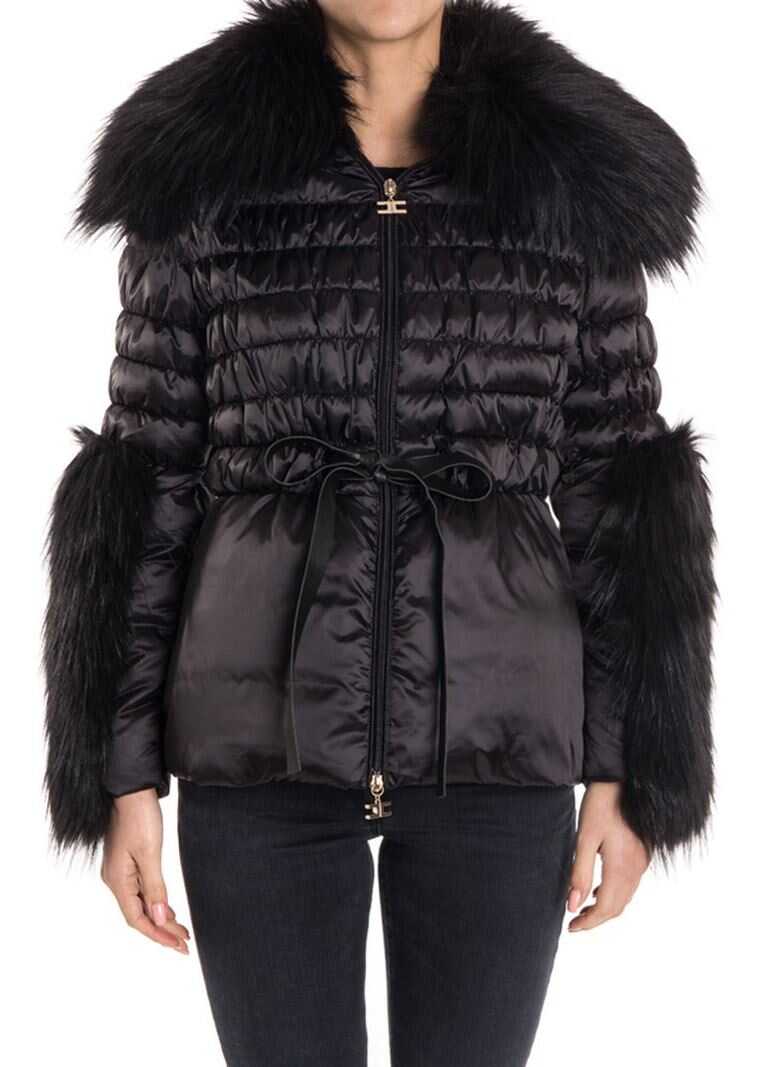 Jacheta Elisabetta Franchi Padded Jacket Black
