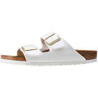 Sandale Arizona Birko-Flor Narrow Sandals In White Patent Femei