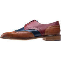Pantofi Curtis Derby Shoes In Navy Tan Red Barbati