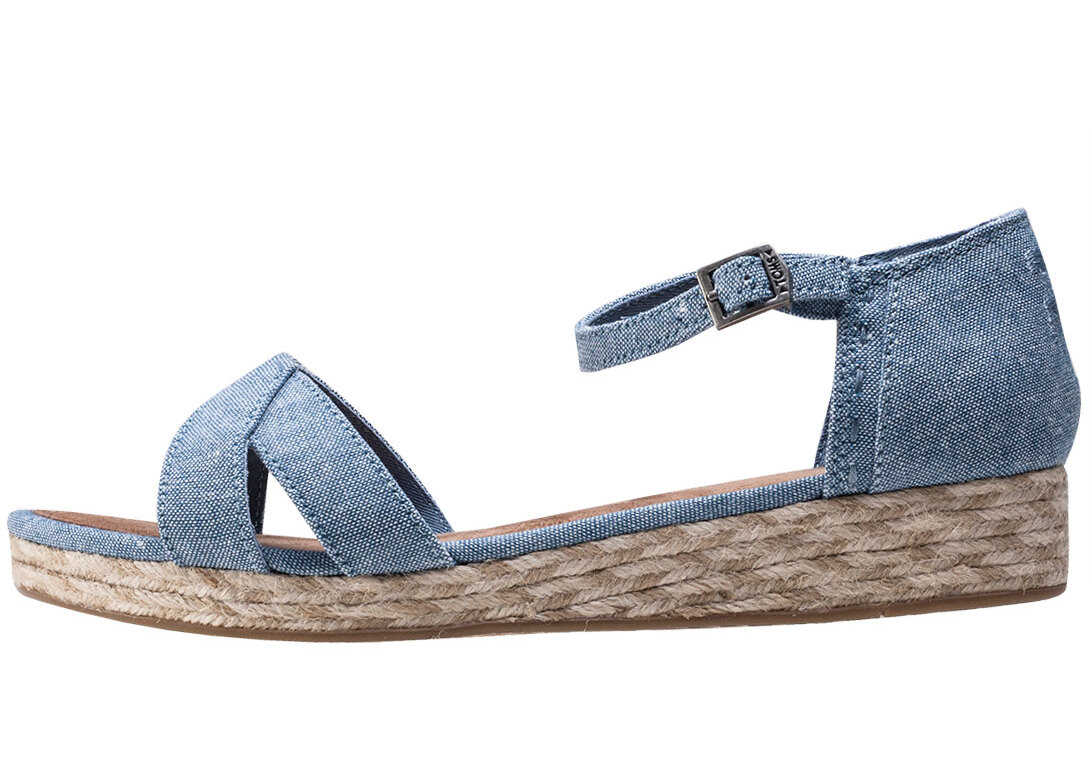 Sandala TOMS Harper Kids Sandals In Chambray Blue